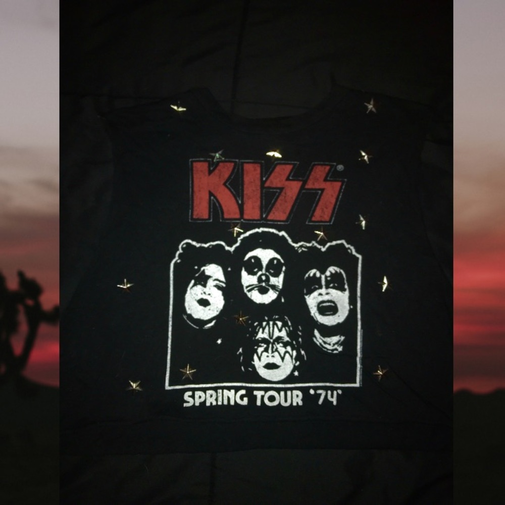 Forever 21 KISS Band Tank Crop Top